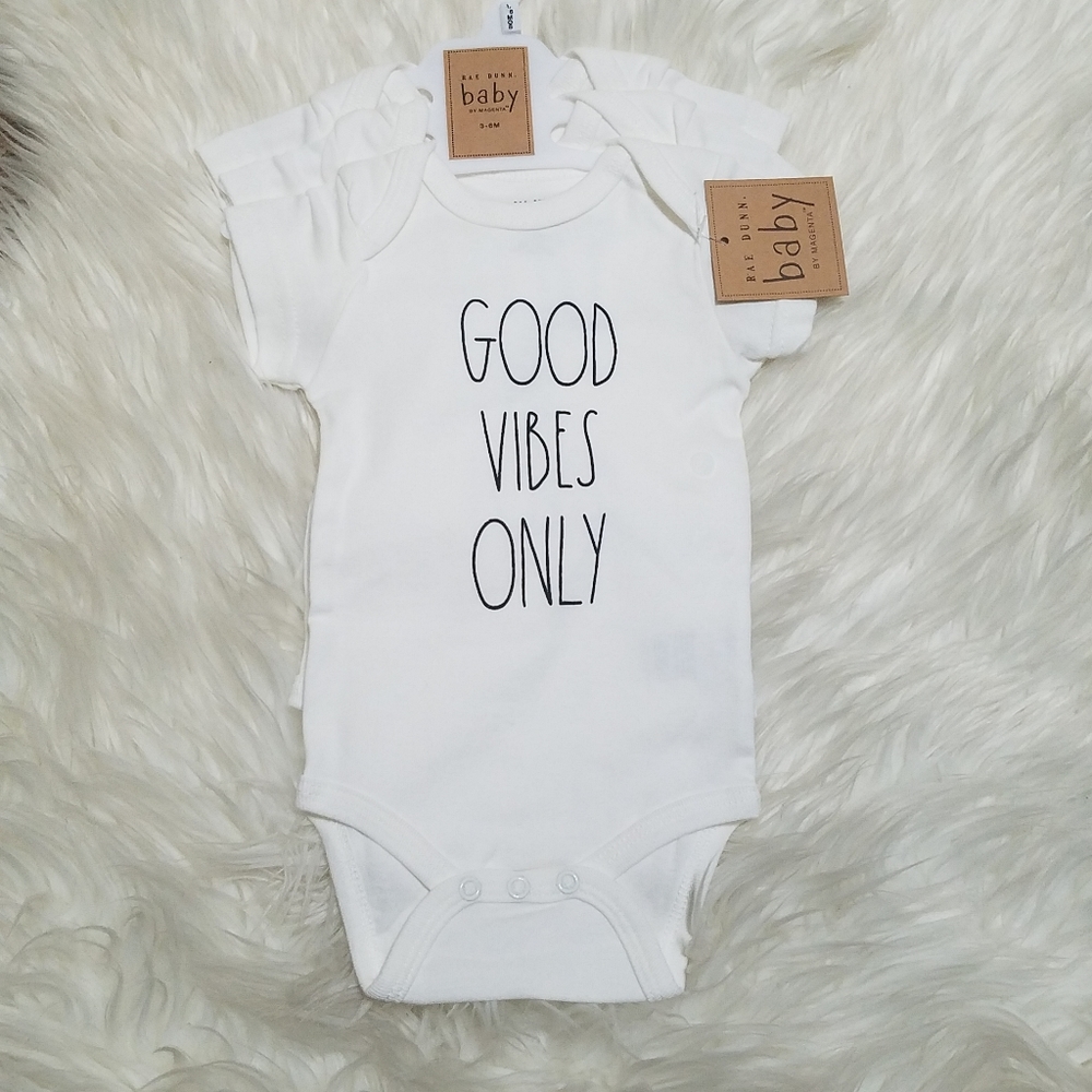 Rae Dunn 3-Pc Clothing Gift Set Bodysuits 3-6M